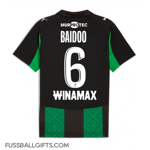 RC Lens Samson Baidoo #6 Fußballbekleidung Auswärtstrikot 2025-26 Kurzarm RC Lens Samson Baidoo #6 Fußballbekleidung Auswärtstrikot 2025-26 Kurzarm